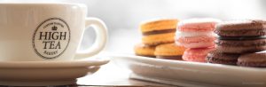 High Tea Bakery Tea Cup and Macaron - Nicholas Lynn Photography