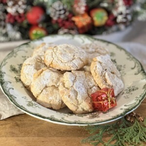 Eggnog Cream Cheese Crinkles